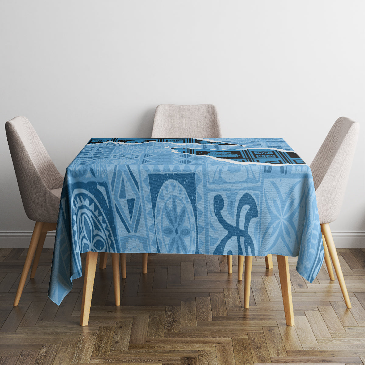 Bula Fiji Tapa Mix Christmas Tablecloth Vintage Style - Wonder Print Shop