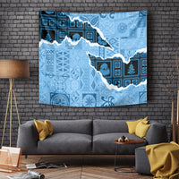 Bula Fiji Tapa Mix Christmas Tapestry Vintage Style - Wonder Print Shop