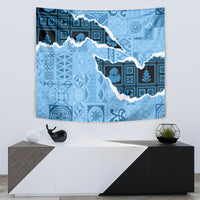 Bula Fiji Tapa Mix Christmas Tapestry Vintage Style - Wonder Print Shop