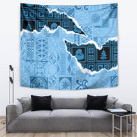 Bula Fiji Tapa Mix Christmas Tapestry Vintage Style - Wonder Print Shop