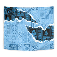 Bula Fiji Tapa Mix Christmas Tapestry Vintage Style - Wonder Print Shop