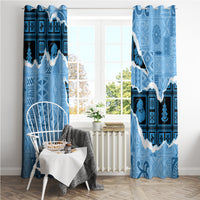 Bula Fiji Tapa Mix Christmas Window Curtain Vintage Style - Wonder Print Shop