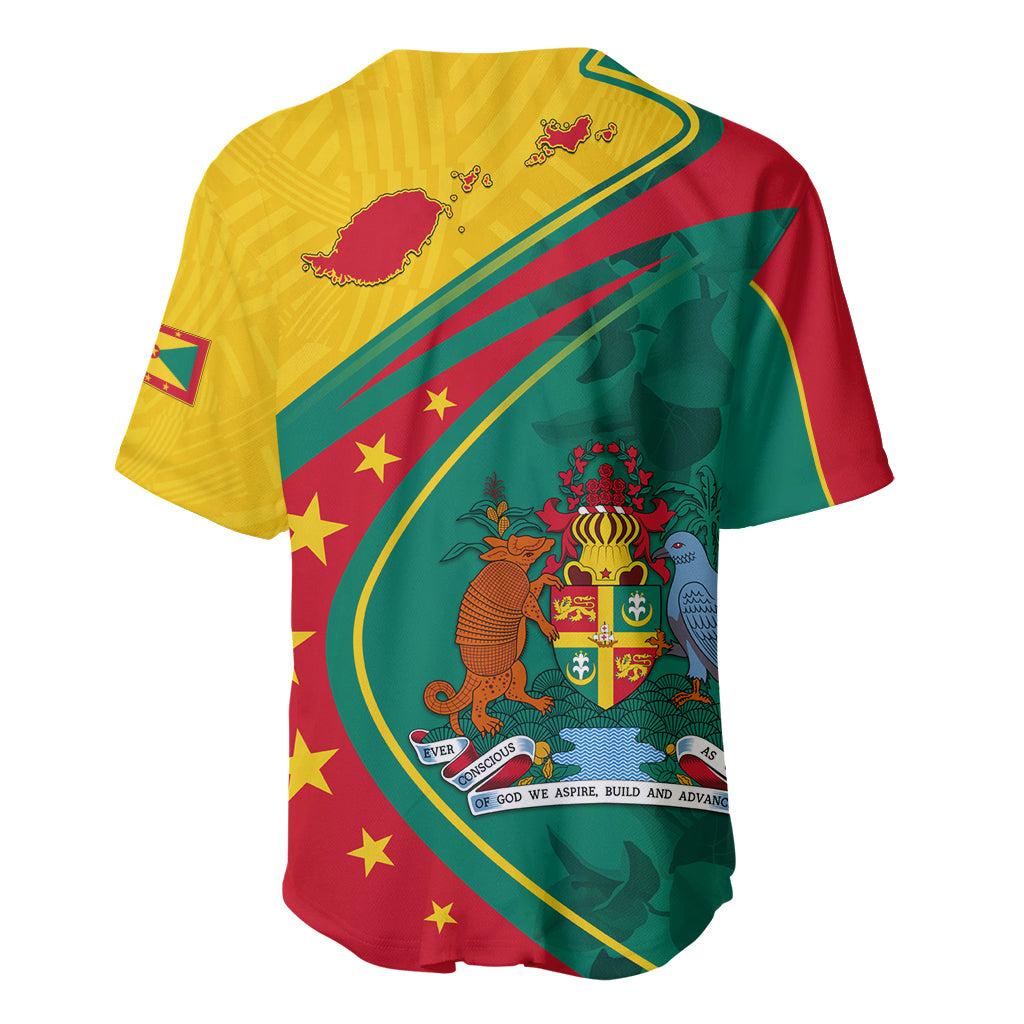 Grenada Baseball Jersey Stars and Bougainvillea LT7 - Wonder Print Shop