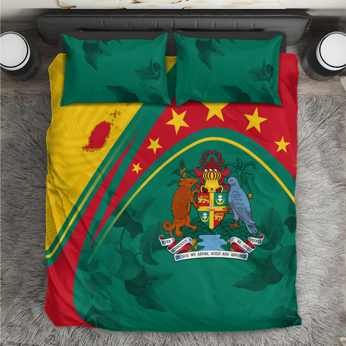 Grenada Bedding Set Stars and Bougainvillea LT7 - Wonder Print Shop