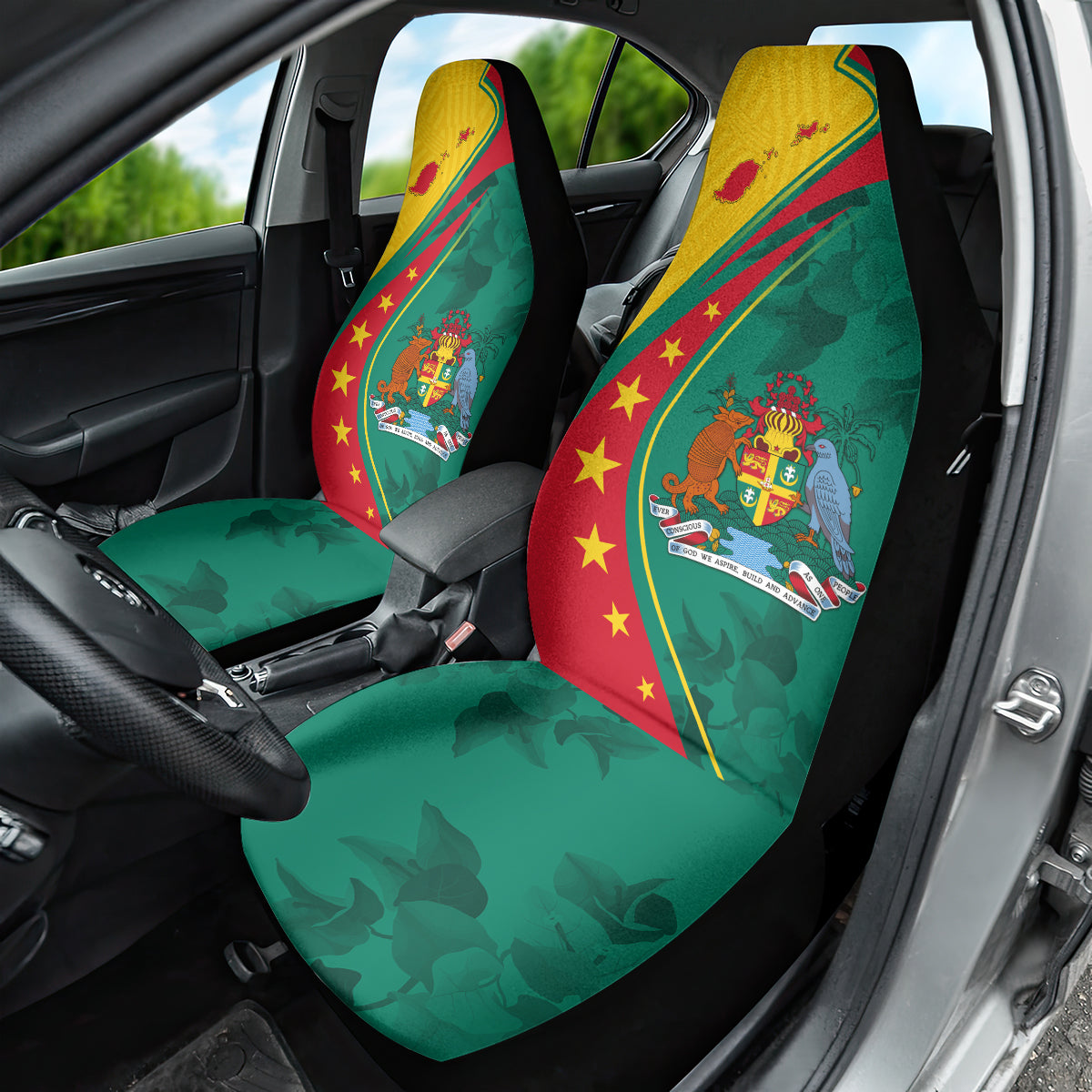 Grenada Car Seat Cover Stars and Bougainvillea LT7 - Wonder Print Shop