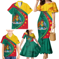 Grenada Family Matching Mermaid Dress and Hawaiian Shirt Stars and Bougainvillea LT7 - Wonder Print Shop