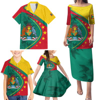 Grenada Family Matching Puletasi and Hawaiian Shirt Stars and Bougainvillea - Wonder Print Shop