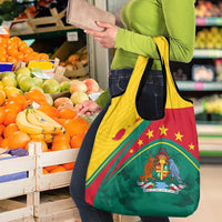 Grenada Grocery Bag Stars and Bougainvillea