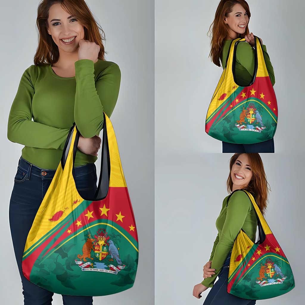 Grenada Grocery Bag Stars and Bougainvillea