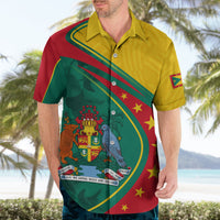 Grenada Hawaiian Shirt Stars and Bougainvillea - Wonder Print Shop