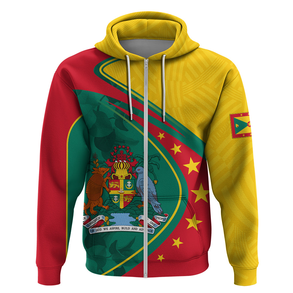 Grenada Hoodie Stars and Bougainvillea - Wonder Print Shop