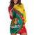 Grenada Hoodie Dress Stars and Bougainvillea - Wonder Print Shop