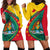 Grenada Hoodie Dress Stars and Bougainvillea - Wonder Print Shop