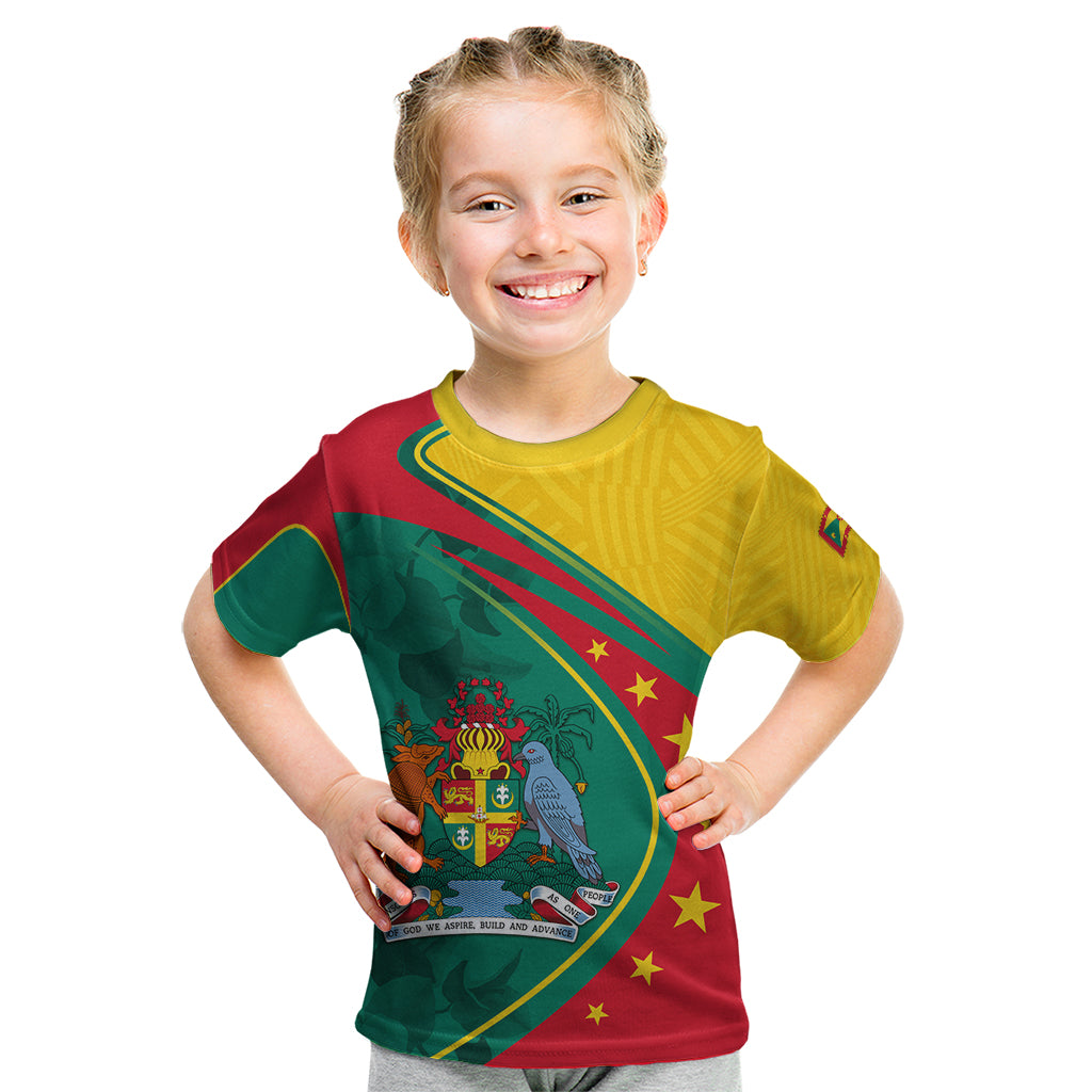 Grenada Kid T Shirt Stars and Bougainvillea - Wonder Print Shop