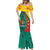 Grenada Mermaid Dress Stars and Bougainvillea - Wonder Print Shop