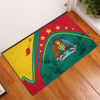 Grenada Rubber Doormat Stars and Bougainvillea - Wonder Print Shop