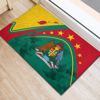 Grenada Rubber Doormat Stars and Bougainvillea - Wonder Print Shop
