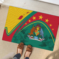 Grenada Rubber Doormat Stars and Bougainvillea - Wonder Print Shop