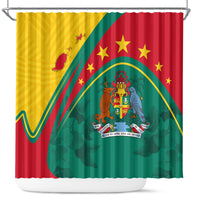 Grenada Shower Curtain Stars and Bougainvillea