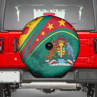 Grenada Spare Tire Cover Stars and Bougainvillea - Wonder Print Shop