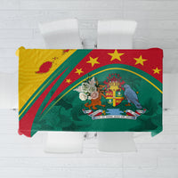 Grenada Tablecloth Stars and Bougainvillea - Wonder Print Shop