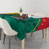 Grenada Tablecloth Stars and Bougainvillea - Wonder Print Shop