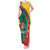 Grenada Tank Maxi Dress Stars and Bougainvillea - Wonder Print Shop