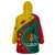 Grenada Wearable Blanket Hoodie Stars and Bougainvillea - Wonder Print Shop