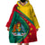 Grenada Wearable Blanket Hoodie Stars and Bougainvillea - Wonder Print Shop