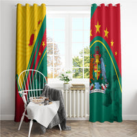 Grenada Window Curtain Stars and Bougainvillea - Wonder Print Shop