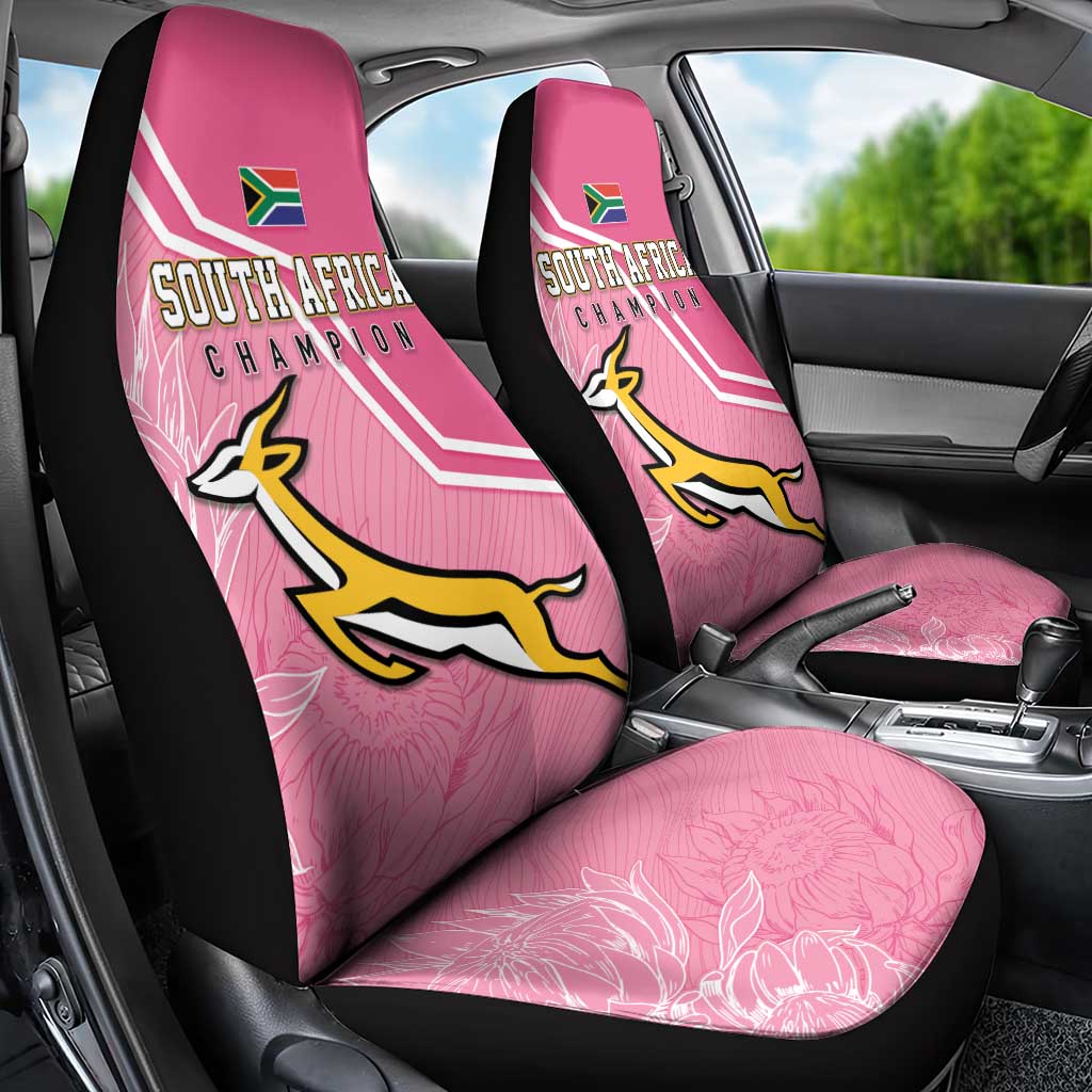 South Africa WC2026 Car Seat Cover Springboks Special Pink