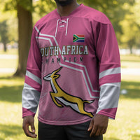 Personalized South Africa WC2026 Hockey Jersey Springboks Special Pink