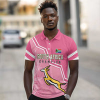 Personalized South Africa WC2026 Polo Shirt Springboks Special Pink
