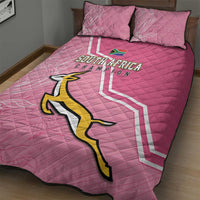South Africa WC2026 Quilt Bed Set Springboks Special Pink