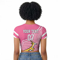 Personalized South Africa WC2026 Raglan Cropped T shirt Springboks Special Pink