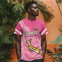 Personalized South Africa WC2026 T shirt Springboks Special Pink