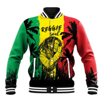 Reggae Soul B.Marley Personalized Baseball Jacket Tropical Grunge