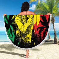 Reggae Soul B.Marley Personalized Beach Blanket Tropical Grunge