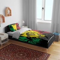 Reggae Soul B.Marley Personalized Bedding Set Tropical Grunge