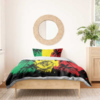Reggae Soul B.Marley Personalized Bedding Set Tropical Grunge