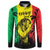 Reggae Soul B.Marley Personalized Button Sweatshirt Tropical Grunge