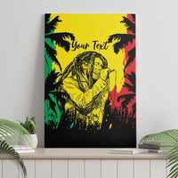 Reggae Soul B.Marley Personalized Canvas Wall Art Tropical Grunge