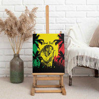 Reggae Soul B.Marley Personalized Canvas Wall Art Tropical Grunge