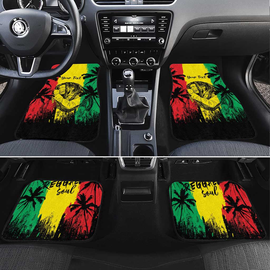 Reggae Soul B.Marley Personalized Car Mats Tropical Grunge