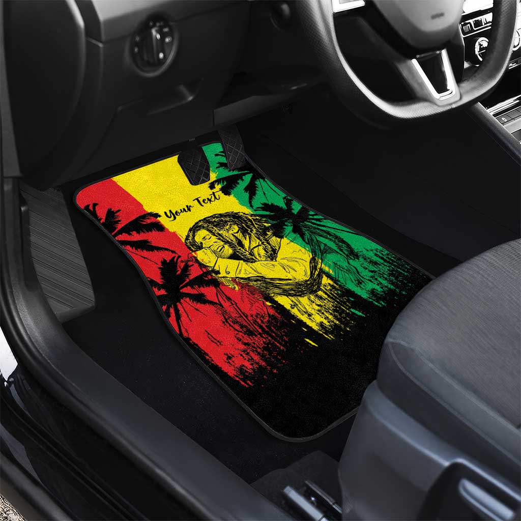 Reggae Soul B.Marley Personalized Car Mats Tropical Grunge