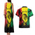 Reggae Soul B.Marley Personalized Couples Matching Tank Maxi Dress and Hawaiian Shirt Tropical Grunge