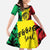 Reggae Soul B.Marley Personalized Family Matching Off The Shoulder Long Sleeve Dress and Hawaiian Shirt Tropical Grunge