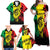 Reggae Soul B.Marley Personalized Family Matching Off Shoulder Maxi Dress and Hawaiian Shirt Tropical Grunge