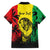Reggae Soul B.Marley Personalized Family Matching Off Shoulder Maxi Dress and Hawaiian Shirt Tropical Grunge
