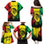 Reggae Soul B.Marley Personalized Family Matching Puletasi and Hawaiian Shirt Tropical Grunge